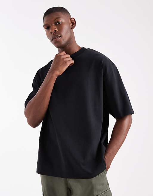 ASOS DESIGN super heavyweight oversized t-shirt in black