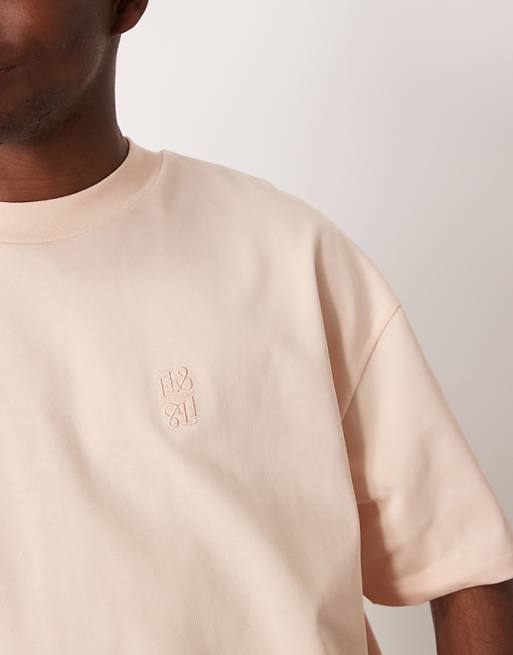 ASOS DESIGN Super Heavyweight Oversized T-shirt In Beige