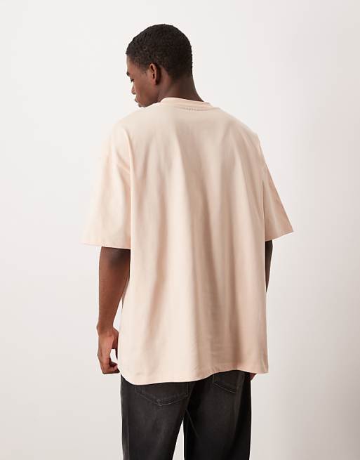 ASOS DESIGN Super Heavyweight Oversized T-shirt In Beige