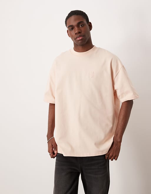 ASOS DESIGN super heavyweight oversized t-shirt in beige