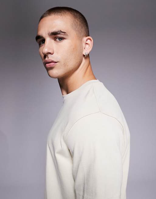 ASOS DESIGN Super Heavyweight T-shirt In Stone