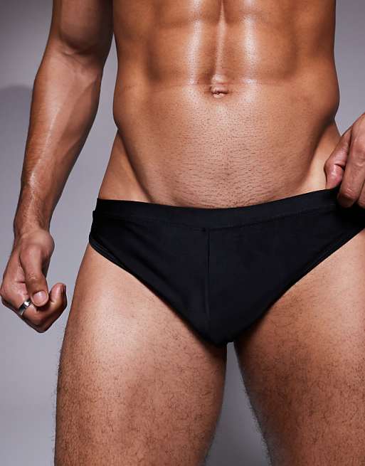 ASOS DESIGN Swim Briefs In Black