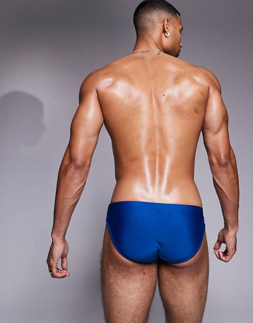 ASOS DESIGN Swim Briefs In Blue