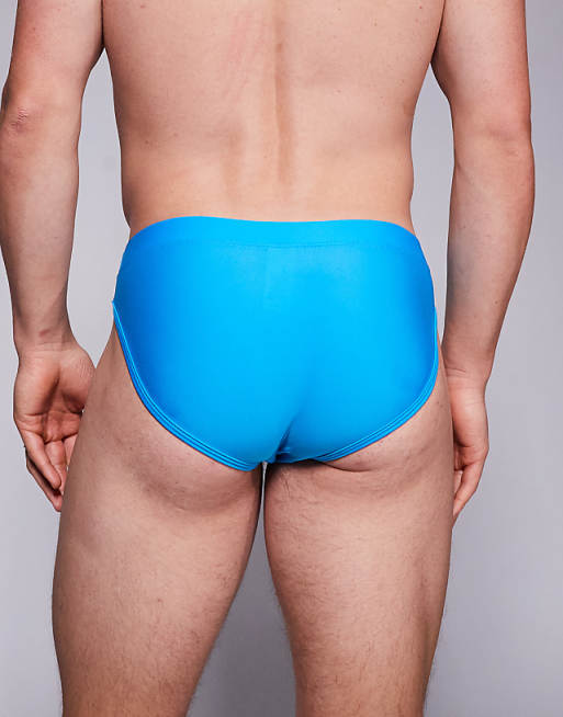 ASOS DESIGN Swim Briefs In Blue