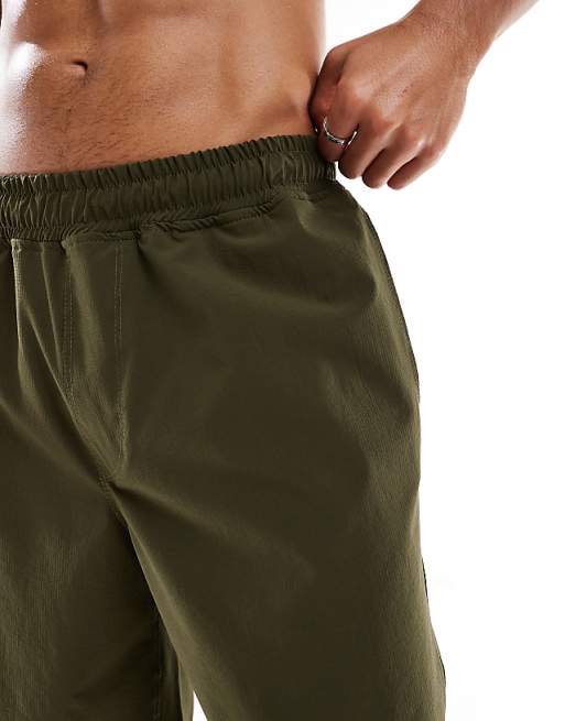 ASOS DESIGN Swim Shorts In Long Length In Green