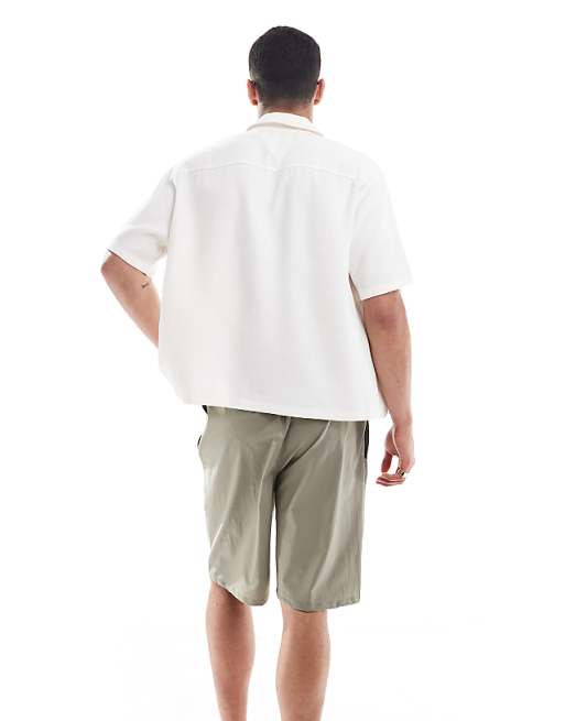 ASOS DESIGN Swim Shorts In Long Length In Sage Green