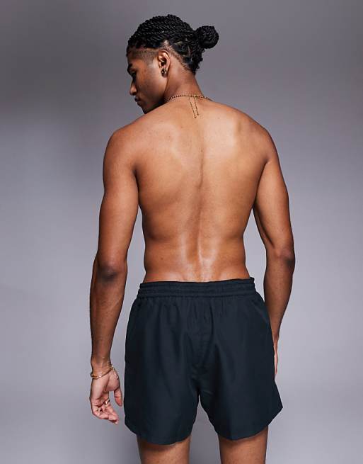 ASOS DESIGN Swim Shorts In Short Length In Black