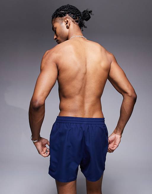 ASOS DESIGN Swim Shorts In Short Length In Navy