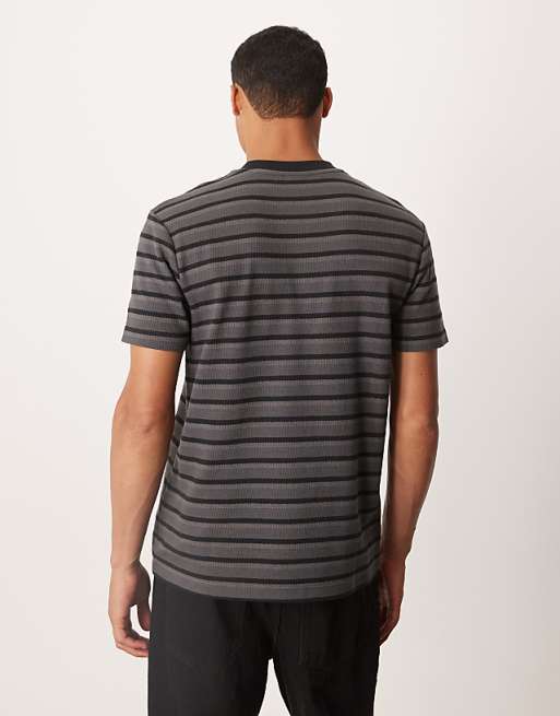 ASOS DESIGN T-shirt In Black And Grey Stripe