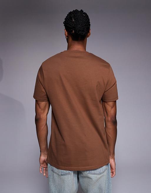 ASOS DESIGN T-shirt With Sports Graphic In Brown