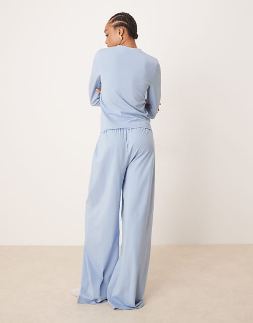 ASOS DESIGN Tall Mix & Match Pyjama Trouser In Blue