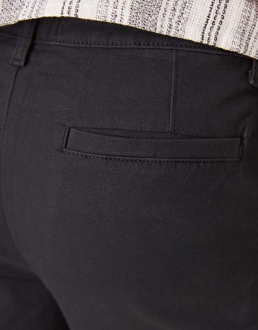 ASOS DESIGN Tapered Chinos In Black