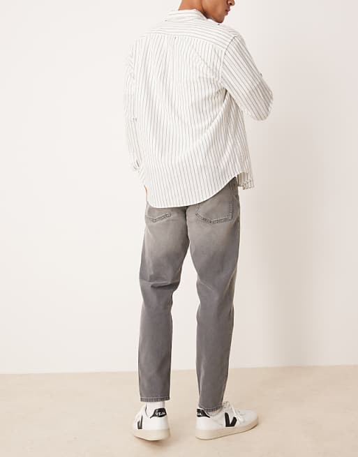 ASOS DESIGN Tapered Fit Jean In Grey