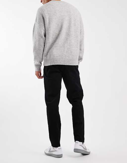 ASOS DESIGN Tapered Jeans In Black