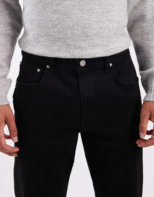 ASOS DESIGN Tapered Jeans In Black