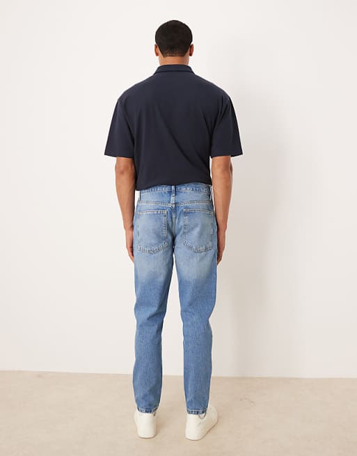 ASOS DESIGN Tapered Jeans In Light Wash