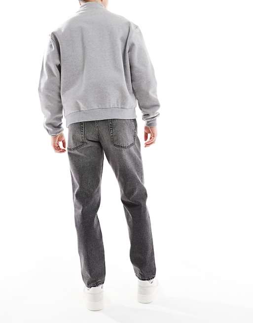 ASOS DESIGN Tapered Jeans In Washed Grey