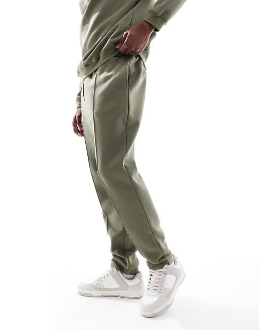ASOS DESIGN Tapered Jogger With Pin Tuck In Green