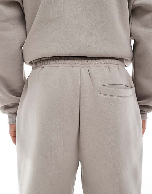 ASOS DESIGN Tapered Jogger With Pin Tuck In Grey