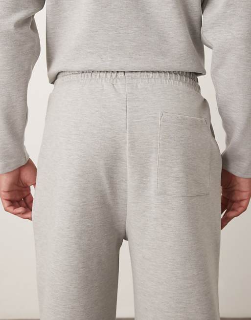 ASOS DESIGN Tapered Jogger With Pleats In Light Grey