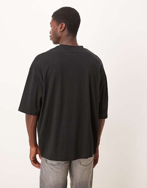 ASOS DESIGN Unisex Oversized T-shirt With Morgan Wallen Prints In Black