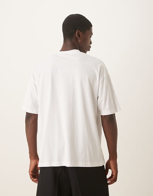 ASOS DESIGN Unisex Oversized T-shirt With Paul Frank Prints In White