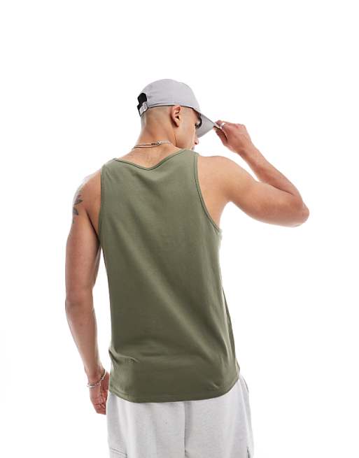 ASOS DESIGN Vest In Khaki