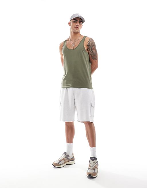 ASOS DESIGN Vest In Khaki