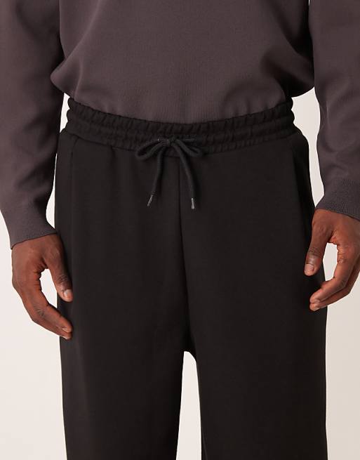 ASOS DESIGN Wide Leg Jogger In Black