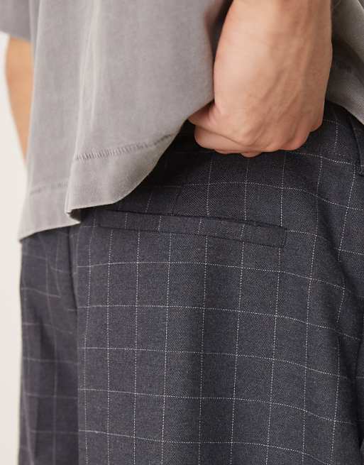ASOS DESIGN Wide Leg Trouser In Check