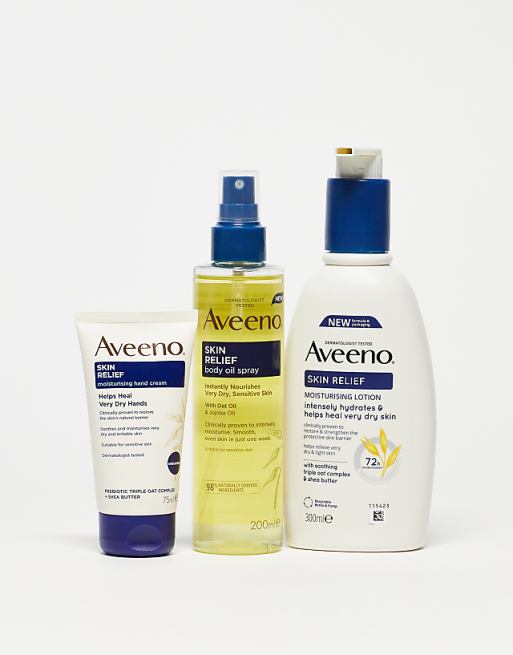 Aveeno Skin Relief Range Gift Set Ft. Body Oil Spray - 11% Saving