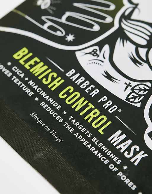 BARBER PRO Blemish Control Cica + Niacinamide Sheet Mask