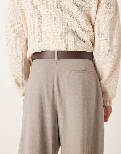 Barbour Allanton Leather Belt In Brown