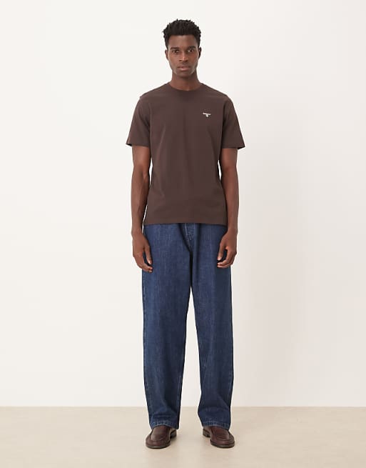Barbour Essential Sports T-shirt In Brown