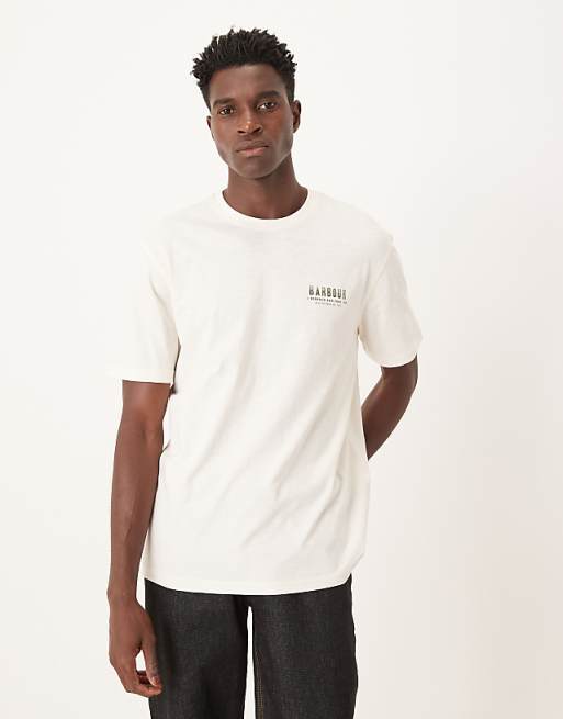 Barbour Glencorse Relaxed Graphic T-shirt In Whisper White
