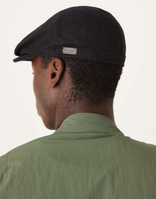 Barbour Redshore Flat Cap In Black