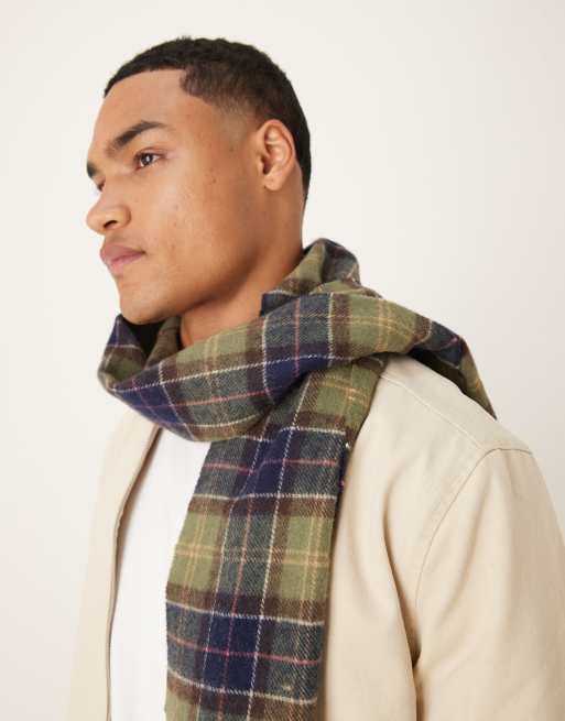 Barbour Tartan Lambswool Scarf In Classic