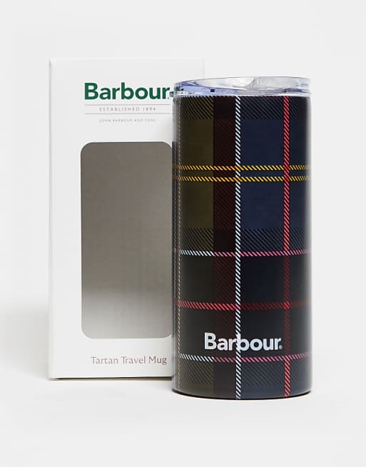 Barbour Tartan travel cup in classic tartan