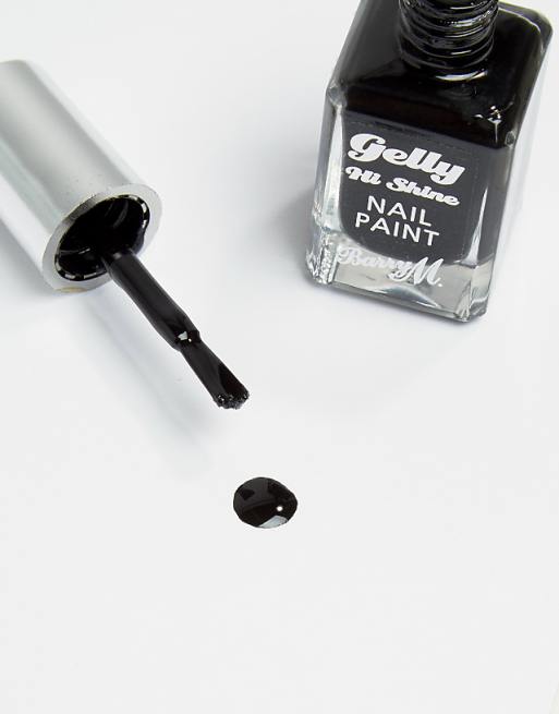 Barry M Gelly Hi-Shine Nail Polish - Black