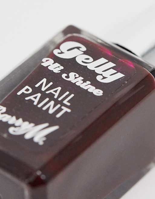 Barry M Gelly Hi-Shine Nail Polish - Black Cherry