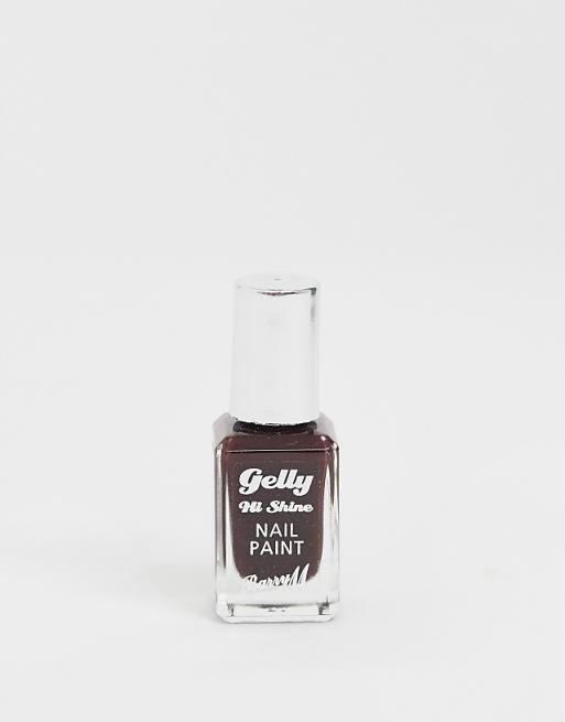 Barry M Gelly Hi-Shine Nail Polish - Black Cherry