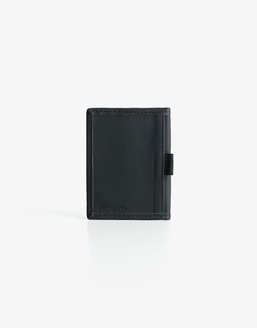 Bershka Card holder wallet in black