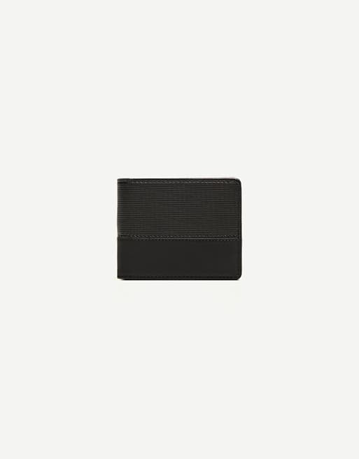 Bershka Contrasting wallet in black