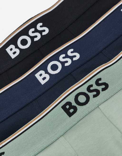 BOSS Bodywear 3 Pack Power Boxer Briefs In Black