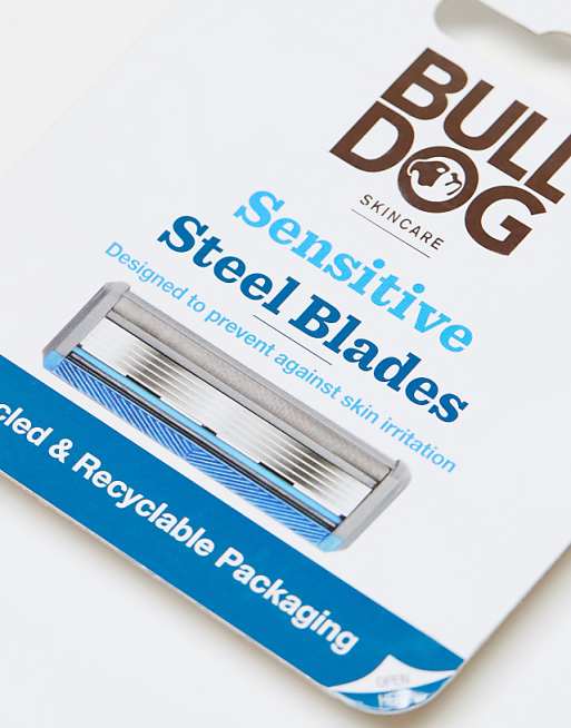 Bulldog Sensitive Steel Razor Blades - 4 Pack