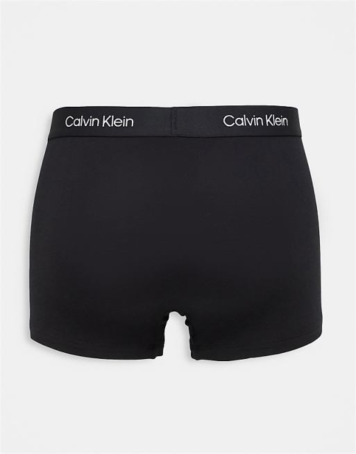 Calvin Klein CK 96 3 Pack Cotton Trunks In Black