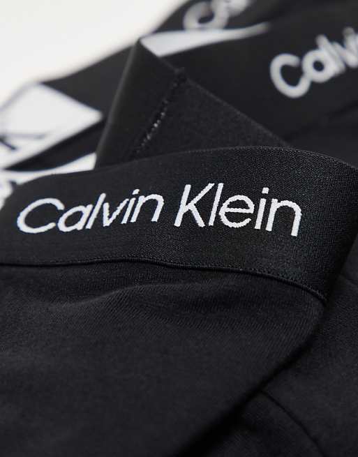 Calvin Klein CK 96 3 Pack Cotton Trunks In Black