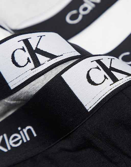 Calvin Klein CK 96 3 Pack Cotton Trunks In Multi