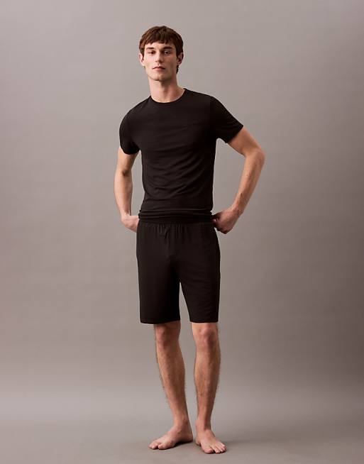 Calvin Klein jersey pyjama shorts in black