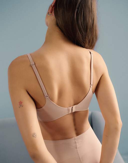 Calvin Klein Perfectly Fit Bra In Beige
